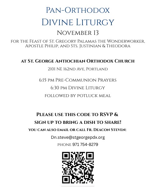Pan-Orthodox Liturgy on November 13, 2025