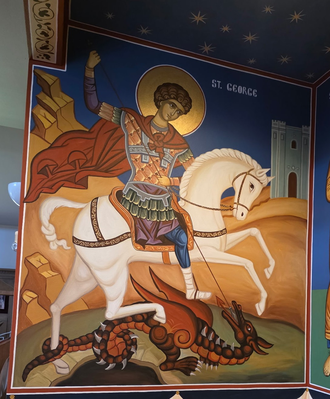 St. George on horse Thumbnail